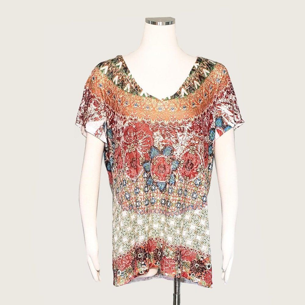 Geometric Print Top